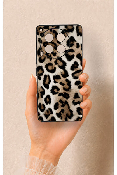 Vip Case Tecno Camon 30 Uyumlu Leopar Derisi Desenli Silikon Kılıf
