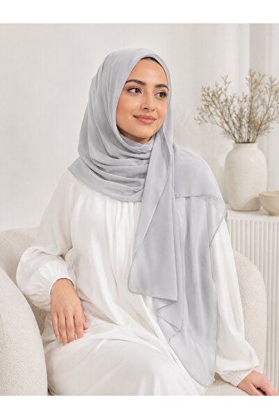 4seasons scarf Plain Shawl in Lead Grey