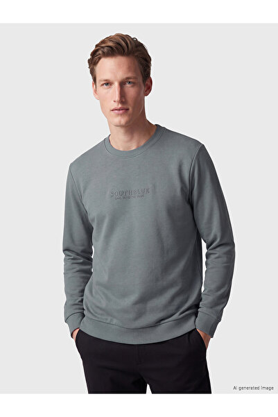 LC Waikiki Özmarka New Season Crew Neck Printed Men's Sweatshirt