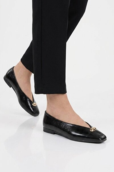 Aspor Black women's flat shoes