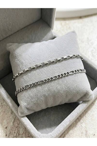 JANRA WORLD Steel Men's Bracelet Set |   Anti-Tarnish Couple Bracelet |   Lov...