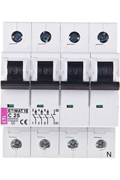 Eti Disjunctor automat 25A cu patru poli AC/DC 002136718