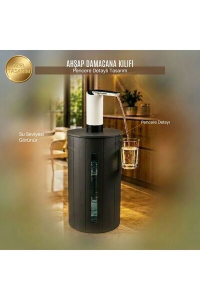 tAAlu Wooden Bottle Cover |   19 Lt Deposit Compatible |   Modern Stylish Des...