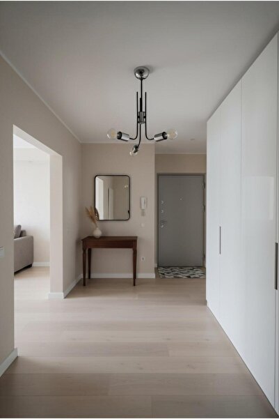 Elizim Home Lighting Bella 3 Kollu Krom Detaylı Avize