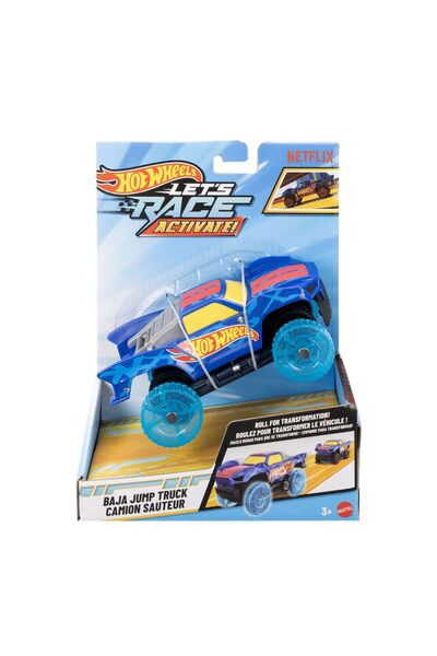 HOT WHEELS Играчка Кола Let's Race Activate Baja Jump Truck, мащаб 1:32