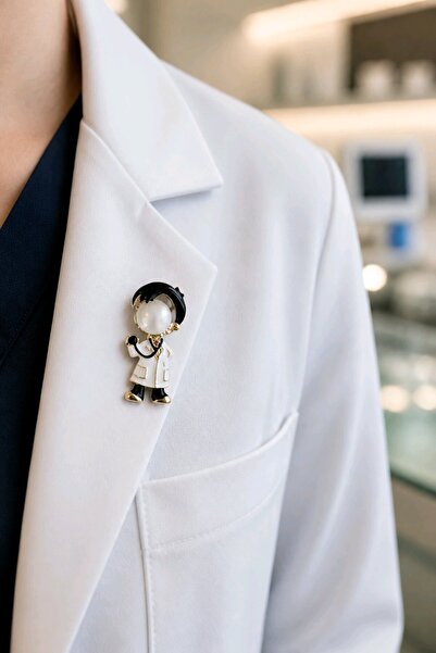 mosmoda Erkek Doktor Broş, Yaka Broşu, Çanta Broşu. Meslekler