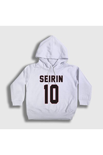 Presmono Hanorac cu glugă unisex pentru copii, alb, Taiga Kagami Seirin 10 Ku...