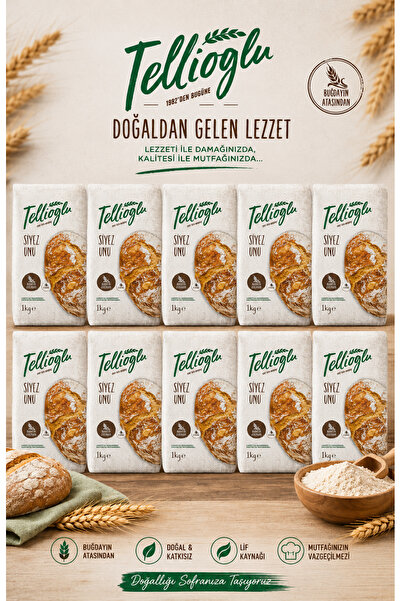 tellioğlu Siyez Buğday Unu 10x1 Kg
