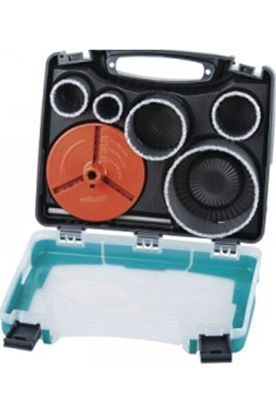 Wolfcraft Set de freze carotiere pentru obiecte rotunde, 33-103mm, pentru căr...