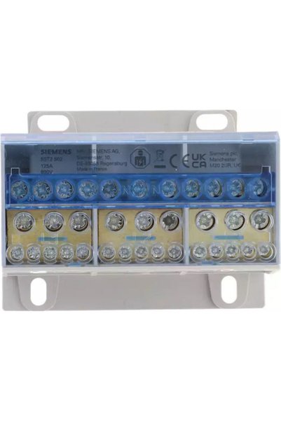 Siemens Bloc de distribuție 125A 3P 690V 1x25-35mm2 4x16mm2 7x10mm2 Din 5ST2502