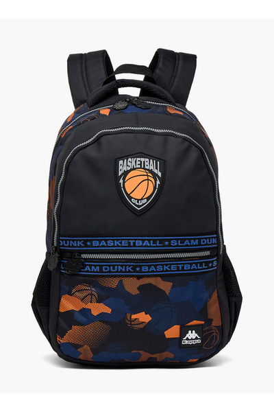 Kappa Soccer Print Backpack for Kids 13+ Years with Cushioned Straps