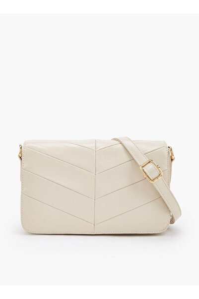 Flora Bella by Shoexpress Textured Crossbody Bag with Adjustable Strap