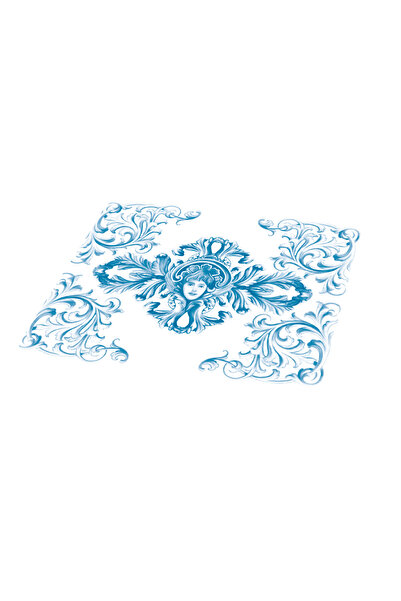 Rosivella Blue Blanc Royale 6-Piece American Service Set