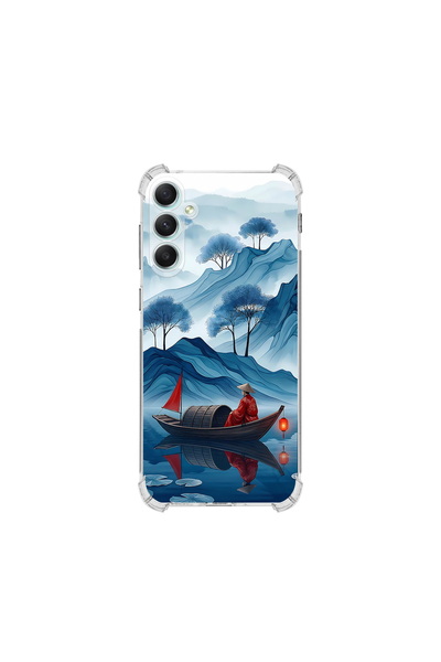 PrintiFy Samsung Galaxy A34 ile Uyumlu Simya Serisi Sonsuz Akış Tasarımlı Uv ...