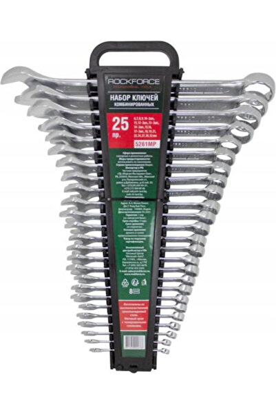 ROCKFORCE Set de chei combinate 25 piese 6-32mm
