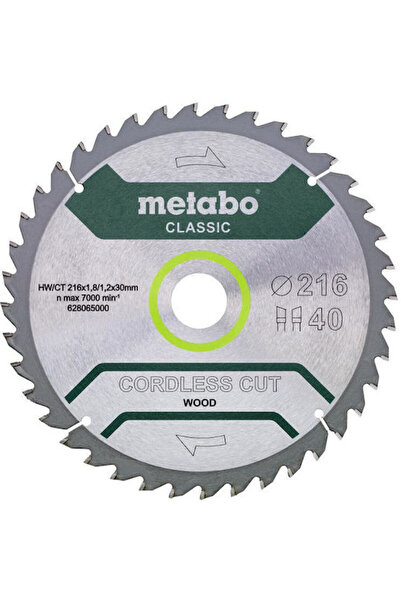 Metabo Pânză de ferăstrău circular Hw Ct 216x30x40z