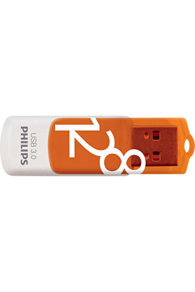 Philips Vivid Έκδοση 128GB USB 3.0 Στικάκι Πορτοκαλί