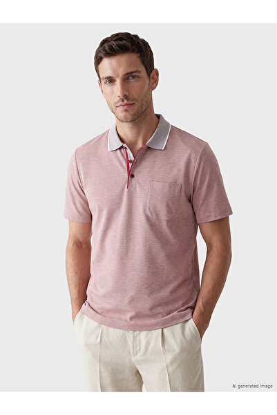 LC Waikiki Trendlucky with a Difference Polo Collar Pique Men's T-Shirt