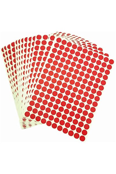 Arabest 2475Pcs 10mm Red Removable Round Dot Labels, Blank Writeable Color Co...