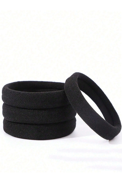 OEM Elasitce pentru femei, negre, set 10 buc