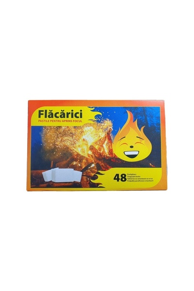 OEM Set 48 de pastile Flacarici pentru aprins focul