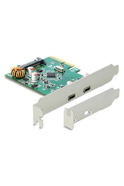 DELOCK κάρτα επέκτασης PCI Express x4 σε 2x USB-C 90397, 10 Gbps