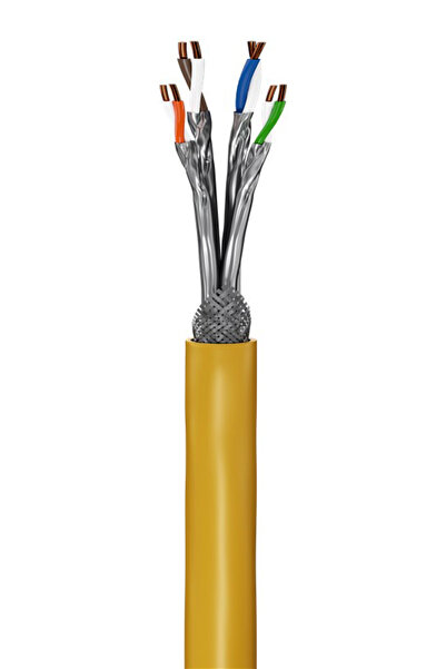 goobay καλώδιο δικτύου 61126, CAT 8.1 S/FTP, copper, GHMT, 25m, κίτρινο