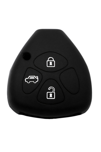 unbranded Θήκη κλειδιού για αυτοκίνητα Toyota 3006-01, εύκαμπτη, μαύρη
