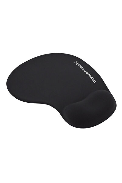 POWERTECH mouse pad PT-1611 με στήριγμα καρπού, 23x19x1.8cm, μαύρο
