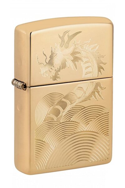 Zippo Αντιανεμικός Αναπτήρας Λαδιού με Σχέδιο Χρυσού Δράκου 46822