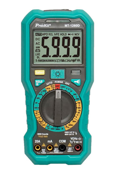 Proskit ψηφιακό πολύμετρο MT-1280D, 1000V DC, NVC, True RMS