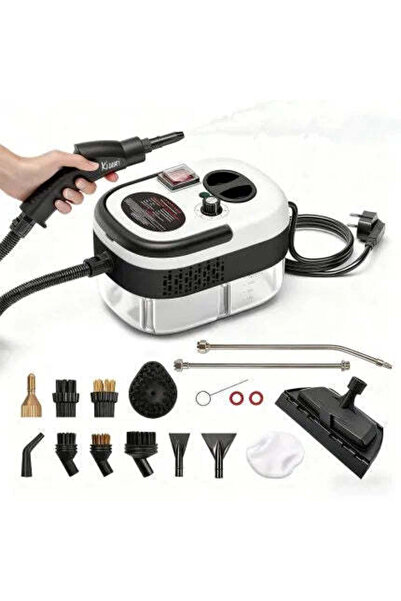 Promagg Aparat de curățat cu aburi, 2500W, rezervor de 1L, 14 accesorii, pres...