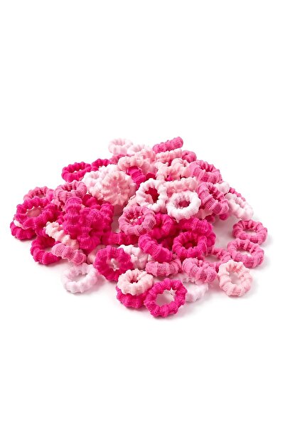SHAKA Pink Shk2013 Ultra Flexible Mini Size Serrated Towel Rubber Hair Clips ...