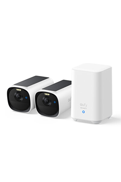 eufy Видеонаблюдателен система eufyCam E40 безжична, Максимално цветно нощно ...