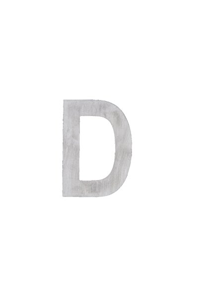 OEM Litera D, metalica, pentru poarta, autoadeziva, inox, 80 mm