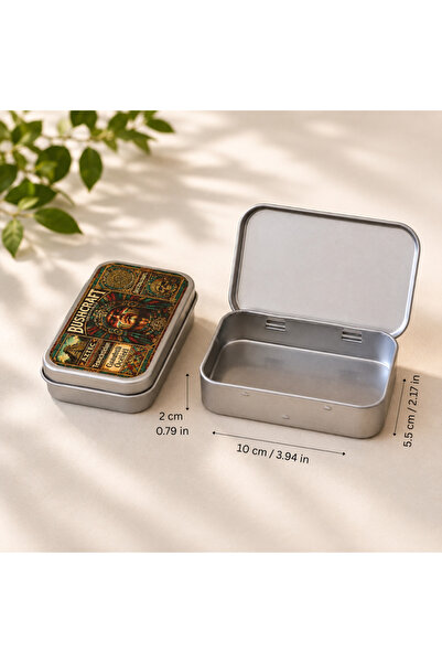 halusbushcraft Aztec Tin Box - Aztek Temalı Teneke Kutu