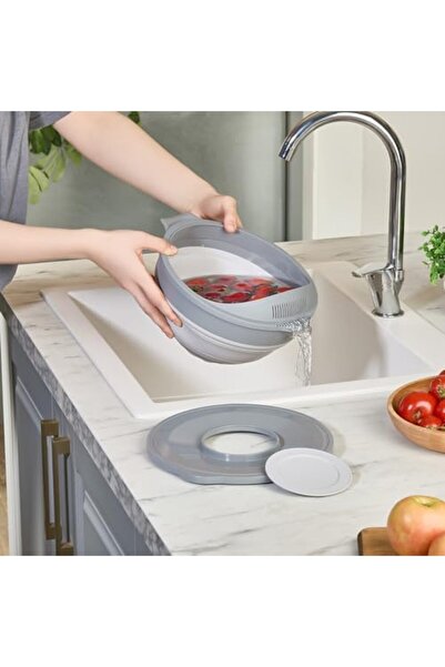 Yıldızan Edl Shop Folding Mixer Bowl Strainer Set Foldable (Gray) Edl Shop 12...