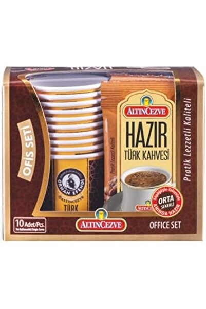 Yıldızan Msa Shop Office Set Instant Turkish Coffee Medium (Medium Sweetened)...