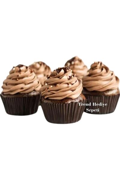 Yıldızan Tua Shop Takribi 200 Pieces Medium Size Brown Muffin Cake Mold, Brow...