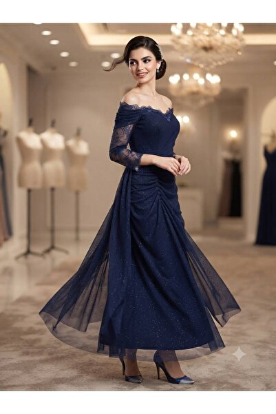 Pyramid masterpieces Navy Blue Love Dress
