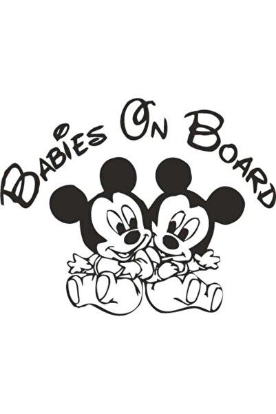 Amo-Stickers Baby On Board 10 25cm Verde