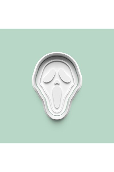 AKTASTORE Scream Mask Cookie Mold and Sugar Paste Mold 0950-3