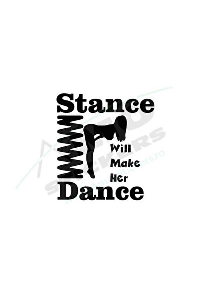 Amo-Stickers Sticker Auto STANCE 25cm Gri inchis