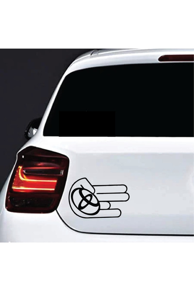 Amo-Stickers Стикер за кола Тойота ОК 30см Сребрист