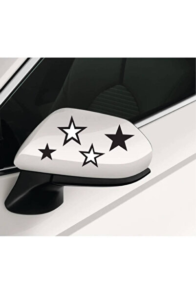 Amo-Stickers Sticker Stelute Oglinzi 2buc Negru