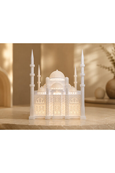 Agno Works Sultanahmet Camii Maketi 3D Baskı Beyaz Dekoratif Biblo