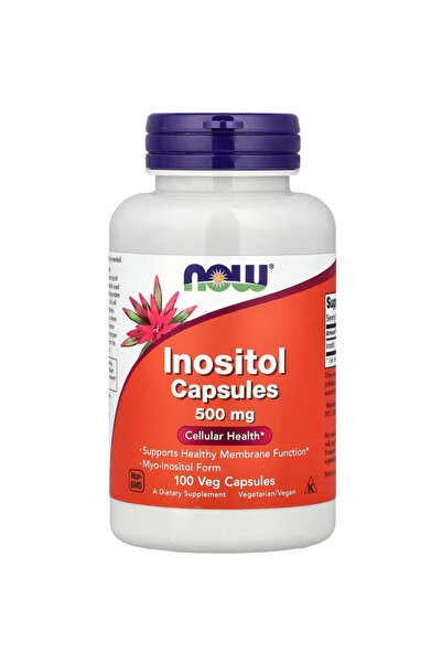 Now Foods Supplements, Inositol 500 mg, Healthy Membrane Function, Cellular H...