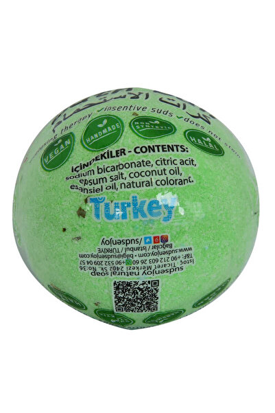Generic Brand Eucalyptus handmade bath ball soap green 90-120 gr