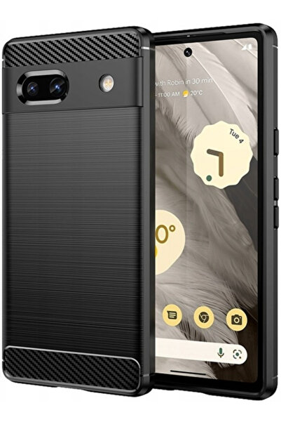 spacecase Carbon - Θήκη Σιλικόνης - Google Pixel 7a - Black