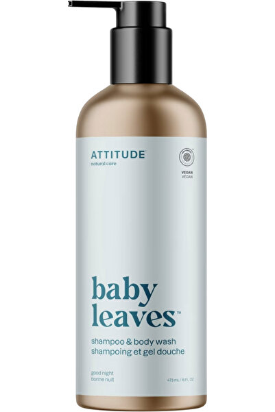 Attitude Sampon si Gel de Dus pentru Bebelusi Noapte Buna Baby Leaves Essenti...